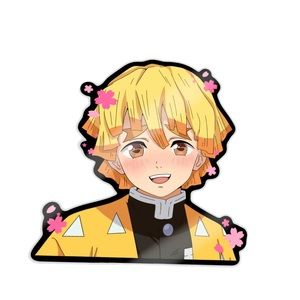 Zenitsu Demon Slayer car sticker
